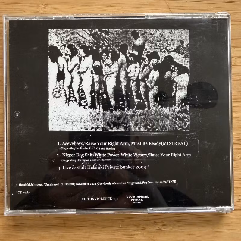XENOPHOBIC EJACULATION Forward! White Power! White Victory! Live Assaults 2012 & 2015 (Filth And Violence - Finland original) (NM) CD