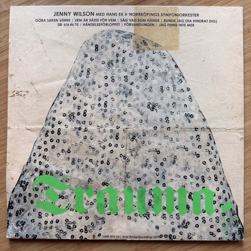 JENNY WILSON Trauma (Signed) (Gold Medal - Sweden original) (EX) LP