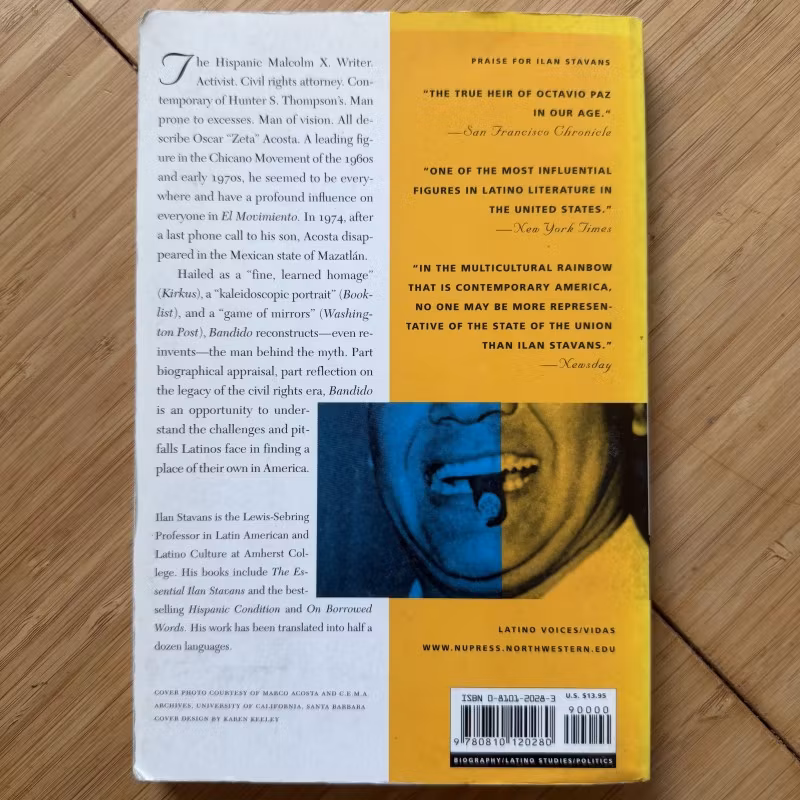 ILAN STAVANS Bandido (Northwestern - USA) (VG+) BOOK