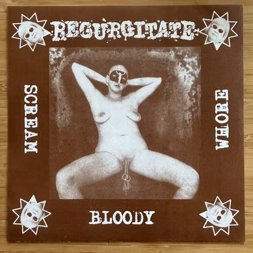 REGURGITATE / REALIZED Split (Brown vinyl) (Stuhlgang - Germany original) (EX) 7"