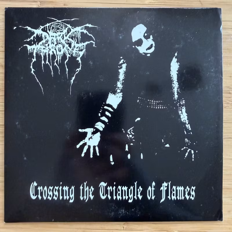 DARKTHRONE Crossing The Triangle Of Flames (No label - Europe original) (EX/NM) 7"