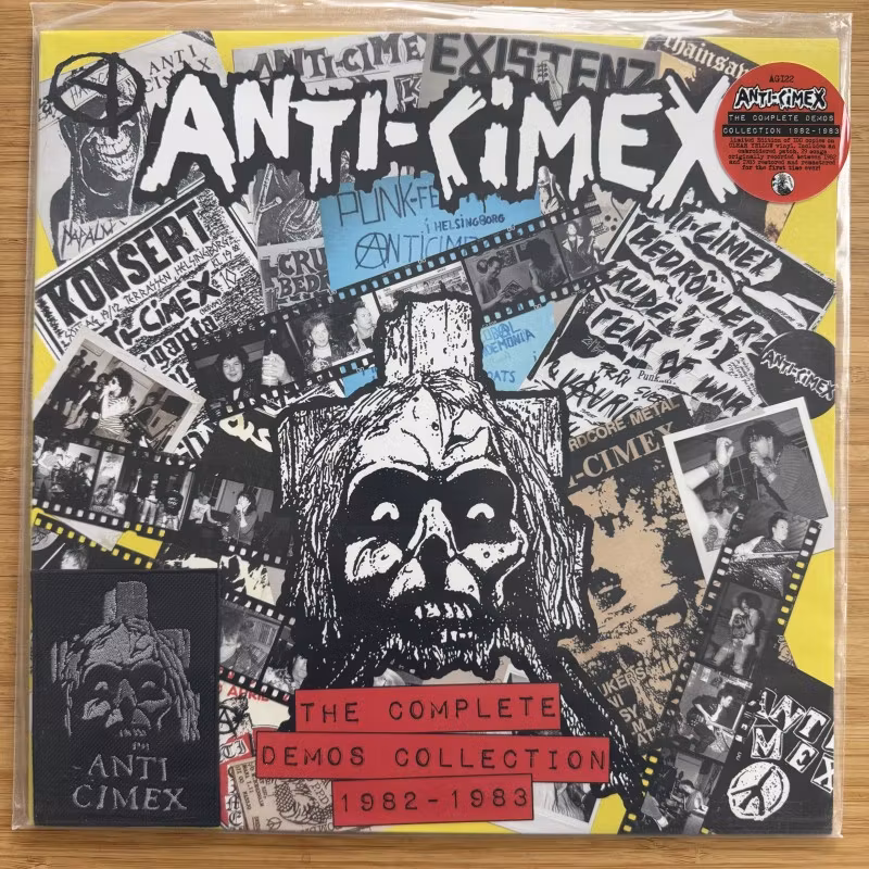ANTI CIMEX The Complete Demos Collection 1982 - 1983 (Yellow vinyl, with patch) (Agipunk - Italy original) (NM) LP