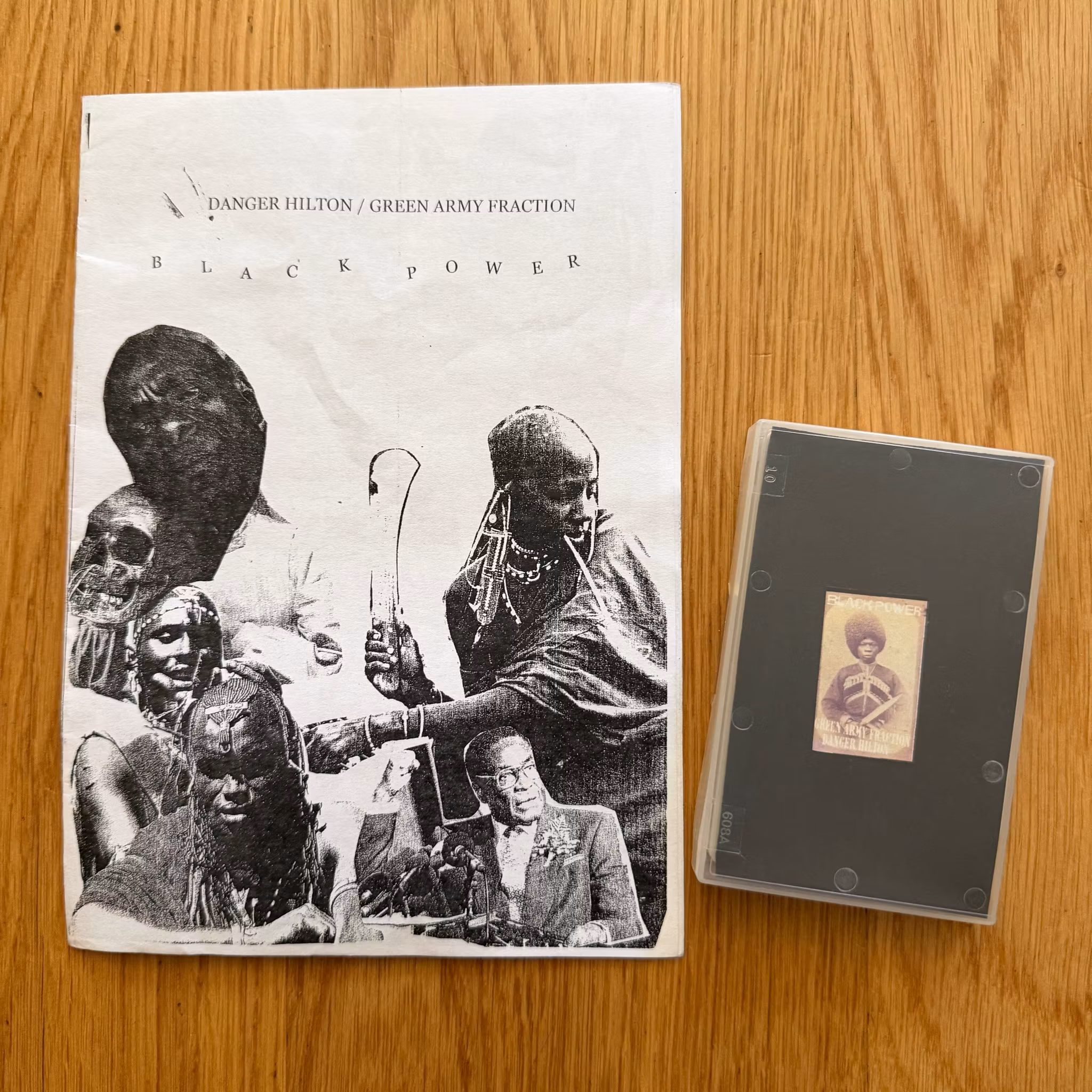 GREEN ARMY FRACTION / DANGER HILTON Black Power (Ortodox Musikförlag - Sweden original) (NM) TAPE