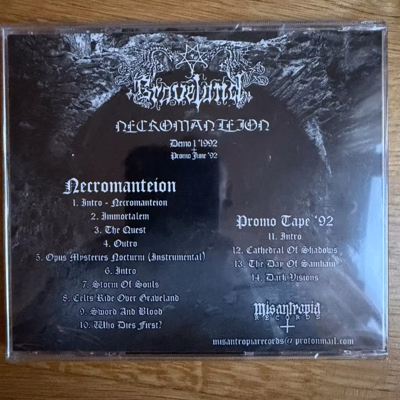 GRAVELAND Necromanteion (Misantropia - Finland reissue) (SS) CD