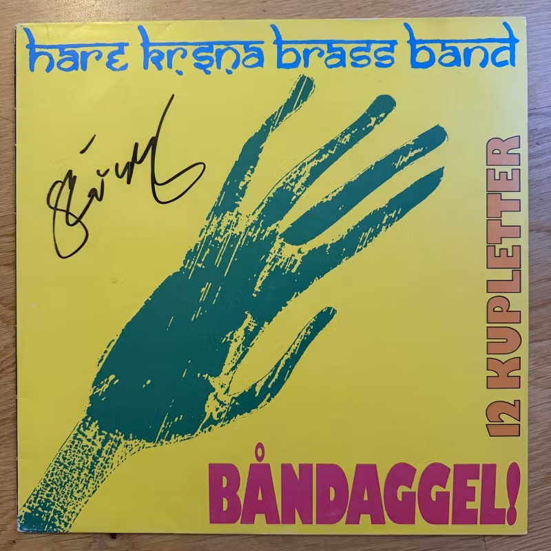HARE KRISHNA BRASS BAND Båndaggel! -12 Kupletter (Signed) (Amöba - Sweden original) (VG+/NM) LP