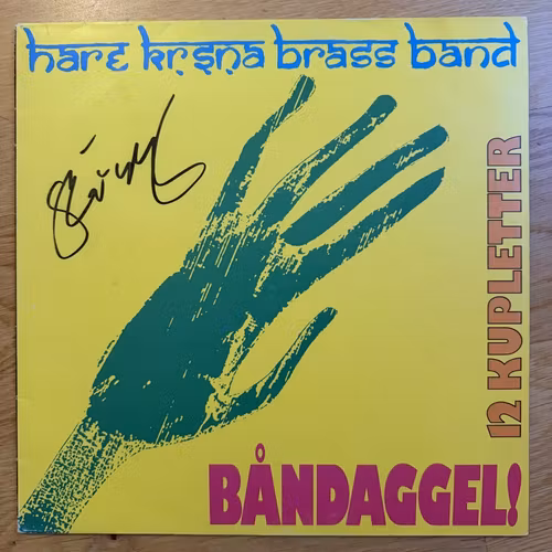 HARE KRISHNA BRASS BAND Båndaggel! -12 Kupletter (Signed) (Amöba - Sweden original) (VG+/NM) LP