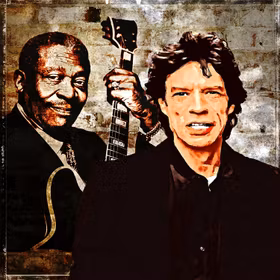 B.B. KING AND MICK JAGGER