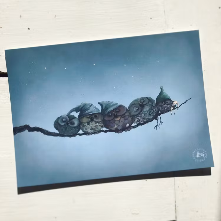 Sleeping owl