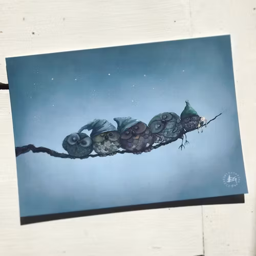 Sleeping owl