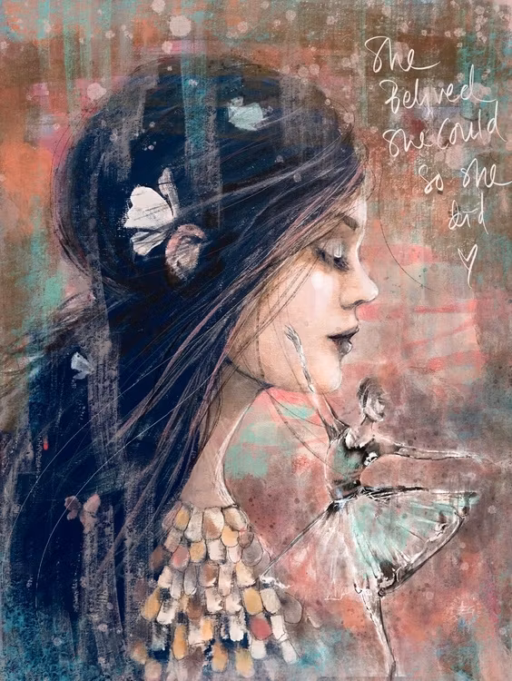 She believed she could,so she did.