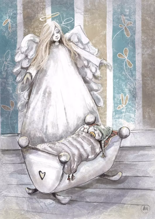 Guardian angel blandade färger