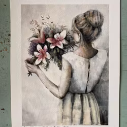 Kom liljor och akvileja a4