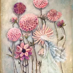 Det blommar alltid där du står med ängel