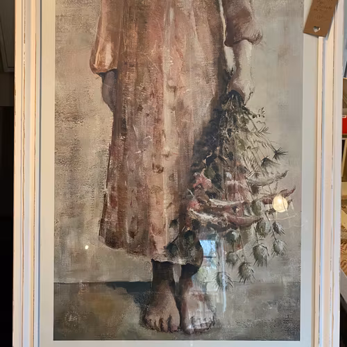 Barfota utan strumpor och skor