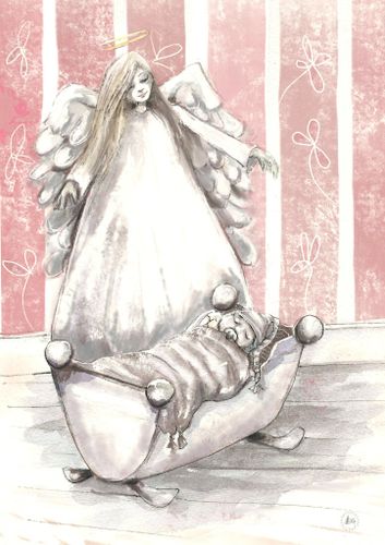 Guardian angel rosa