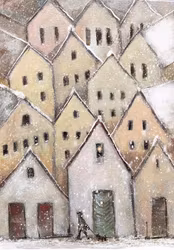 winterwalk with the dog