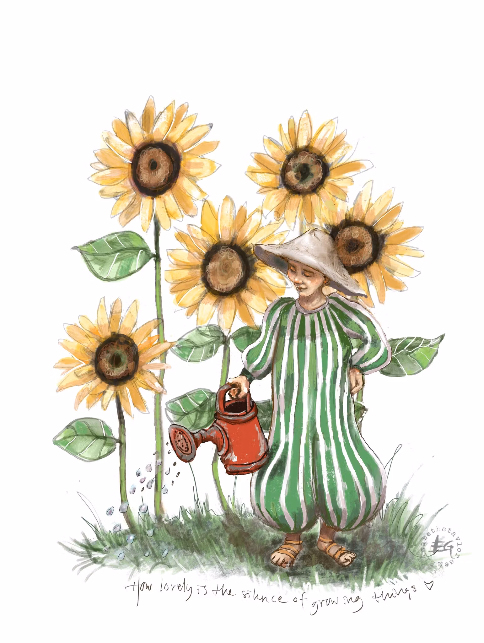 How lovely is the silence of growing things