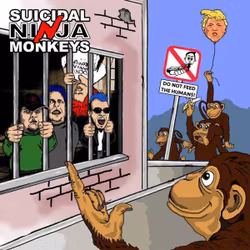 Suicidal Ninja Monkeys ‎– Do Not Feed the Humans (Lp)