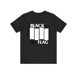 Black Flag - Logo / sort bomull. Large