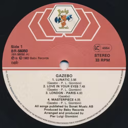 Gazebo – Gazebo. LP