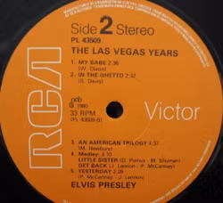 Elvis – The Las Vegas Years. LP