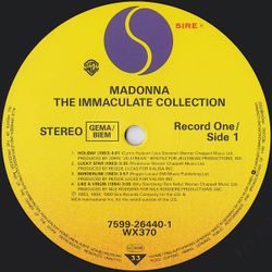Madonna – The Immaculate Collection. 2LP