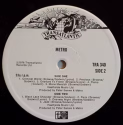 Metro - Metro. lp