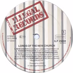 The Lords Of The New Church – Lords Of The New Church. LP
