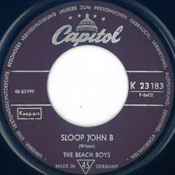 The Beach Boys – Sloop John B / You're So Good To Me. 7''