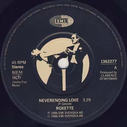 Roxette – Never Ending Love. 7''
