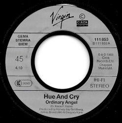 Hue And Cry – Ordinary Angel. 7''
