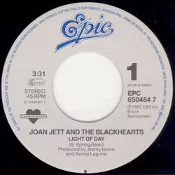 The Barbusters / Joan Jett And The Blackhearts – Light Of Day. 7''