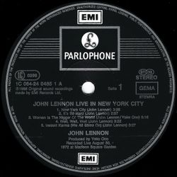 John Lennon – Live In New York City. Lp
