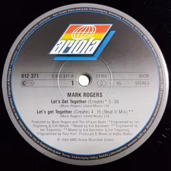 ark Rogers AKA Hollywood Beyond – Let's Get Together (Create) / I Promise. 12''