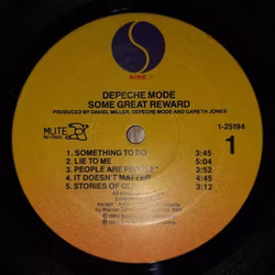 Depeche Mode – Some Great Reward. Lp