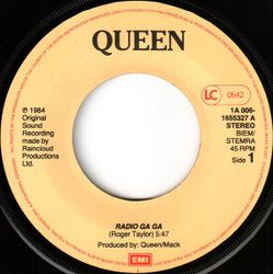 Queen – Radio Ga Ga. 7''