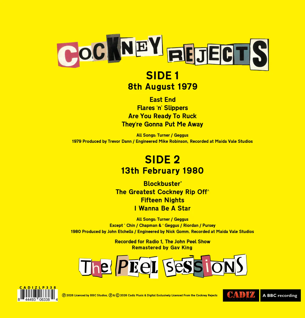 Cockney Rejects - Live At The BBC - LTD (LP)