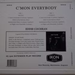 Cochran Eddie - C'mon everybody (Orange) (Vinyl 10")