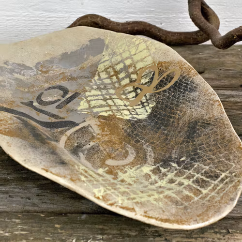 Handgjord keramik - Ovalt fat Fri form