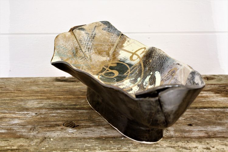 Handgjord keramik - Oval skål Fri form