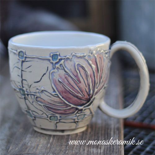 handgjord keramik i stengods, temugg webshop, mönstrad temugg webshop, reliefmönster, mönster skapade på frihand, keramik webshop, te webshop, temugg,