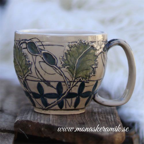 handgjord keramik i stengods, temugg webshop, mönstrad temugg webshop, reliefmönster, mönster skapade på frihand, keramik webshop, te webshop, temugg,