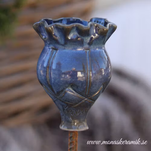 Trädgårds ornament 3 "Jeansblå"