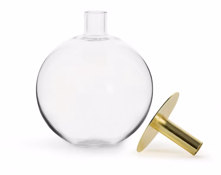 Vas Top i guld H18 cm