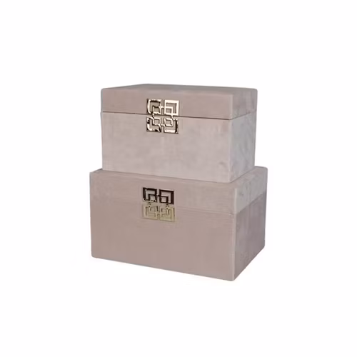 Skrin - Rosa, guldspänne - 2-pack