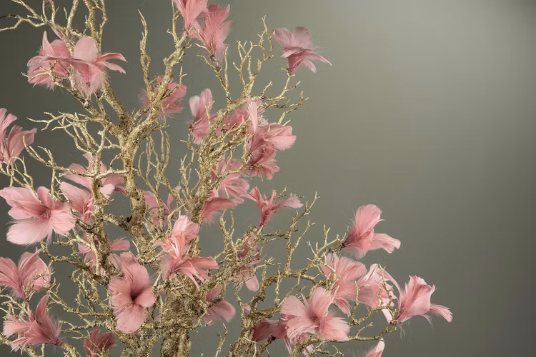 Påskfjädrar gammelrosa