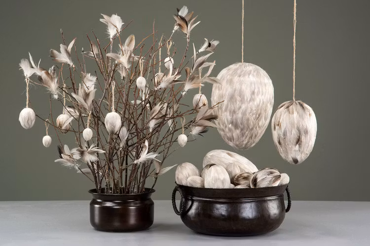 Påskfjädrar sicksack