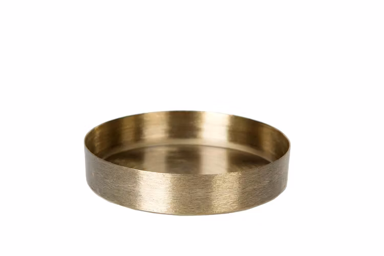 Ljusfat i borstad mässing