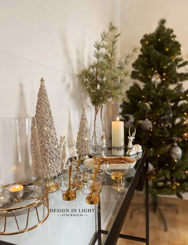 Julgran med belysning H40