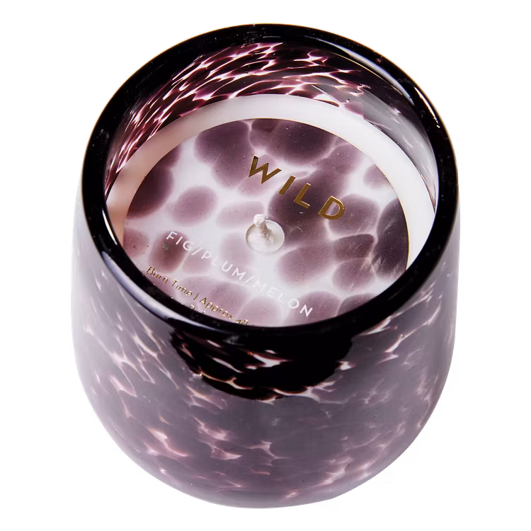 Doftljus WILD Fig, plum & melon, Burgundy